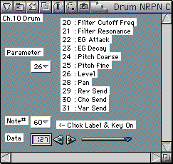 Picture-XG Drum Part NRPN